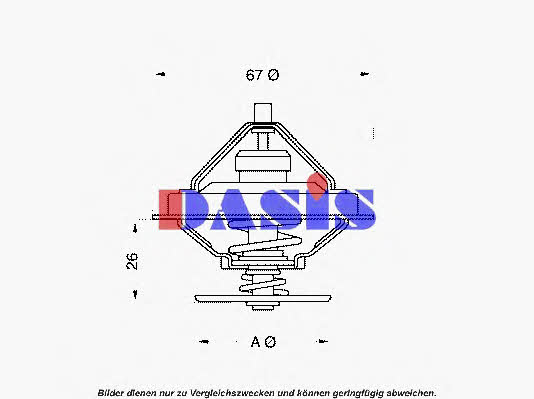 Dasis 751929N Thermostat, coolant 751929N: Buy near me in Poland at 2407.PL - Good price!