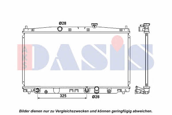 Dasis 010027N Kühler motorkühlung 010027N: Kaufen Sie zu einem guten Preis in Polen bei 2407.PL!