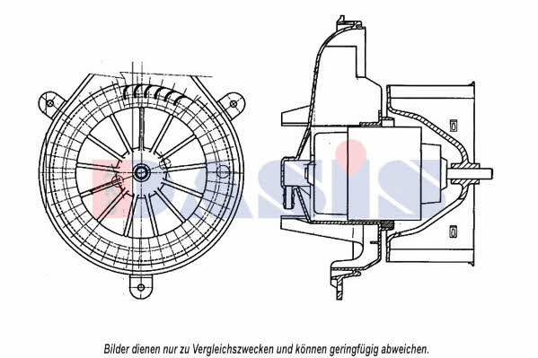 Dasis 068066N Fan assy - heater motor 068066N: Buy near me in Poland at 2407.PL - Good price!