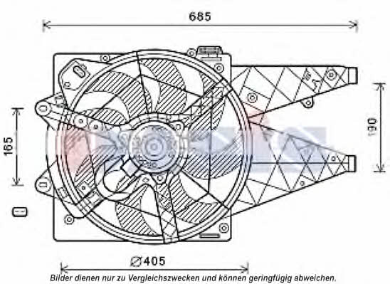 Dasis 088099N Вентилятор радиатора охлаждения 088099N: Отличная цена - Купить в Польше на 2407.PL!