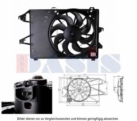 Dasis 098119N Вентилятор радиатора охлаждения 098119N: Отличная цена - Купить в Польше на 2407.PL!