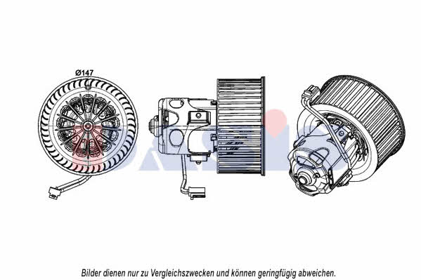 Dasis 058087N Fan assy - heater motor 058087N: Buy near me in Poland at 2407.PL - Good price!