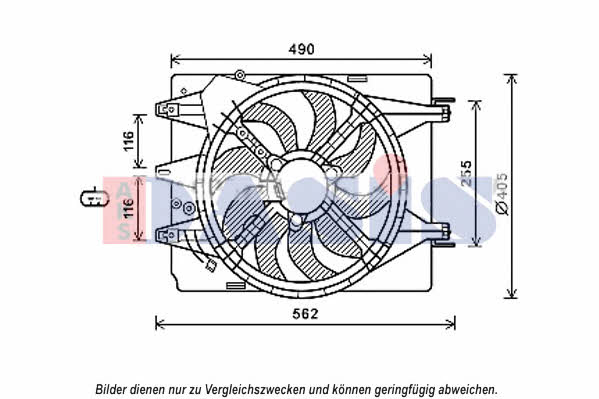 Dasis 088101N Hub, engine cooling fan wheel 088101N: Buy near me in Poland at 2407.PL - Good price!