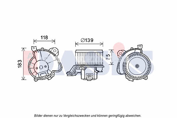 Dasis 088131N Fan assy - heater motor 088131N: Buy near me in Poland at 2407.PL - Good price!