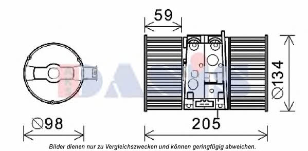 Dasis 188053N Fan assy - heater motor 188053N: Buy near me in Poland at 2407.PL - Good price!