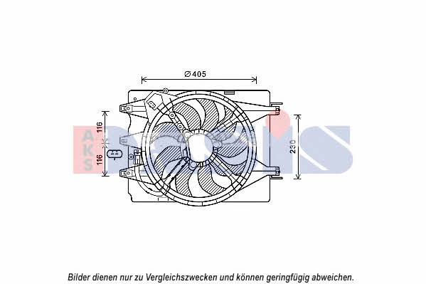 Dasis 088103N Hub, engine cooling fan wheel 088103N: Buy near me at 2407.PL in Poland at an Affordable price!