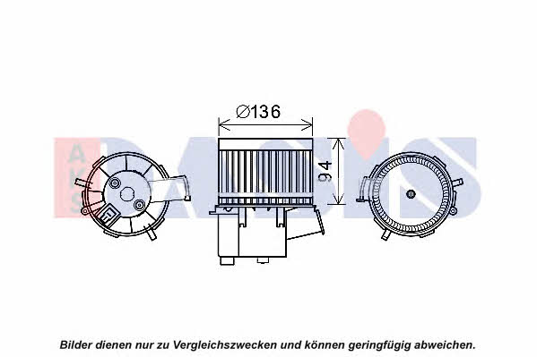 Dasis 088129N Fan assy - heater motor 088129N: Buy near me in Poland at 2407.PL - Good price!