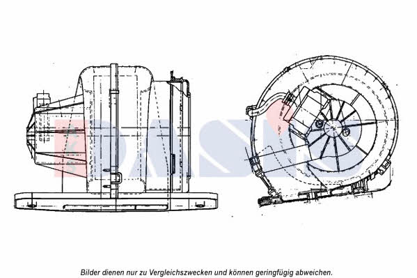 Dasis 188067N Fan assy - heater motor 188067N: Buy near me in Poland at 2407.PL - Good price!