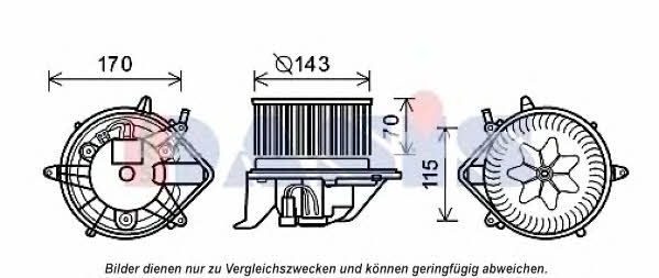 Dasis 058074N Fan assy - heater motor 058074N: Buy near me in Poland at 2407.PL - Good price!