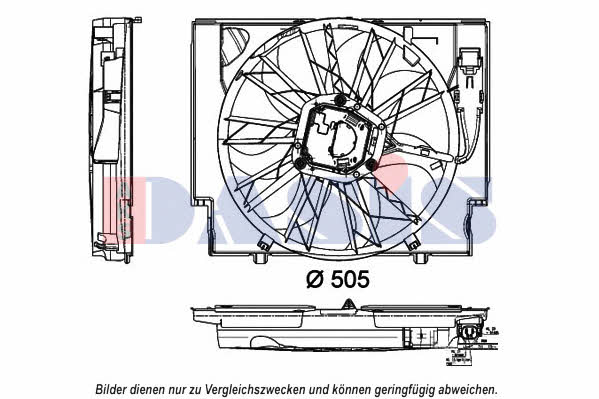 Dasis 058082N Hub, engine cooling fan wheel 058082N: Buy near me in Poland at 2407.PL - Good price!