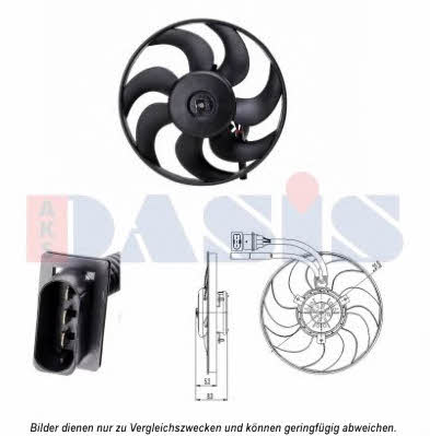 Dasis 048115N Hub, engine cooling fan wheel 048115N: Buy near me in Poland at 2407.PL - Good price!