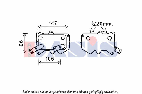 Dasis 566010N Oil cooler 566010N: Buy near me in Poland at 2407.PL - Good price!