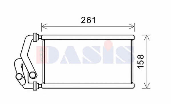Dasis 109004N Heat exchanger, interior heating 109004N: Buy near me at 2407.PL in Poland at an Affordable price!