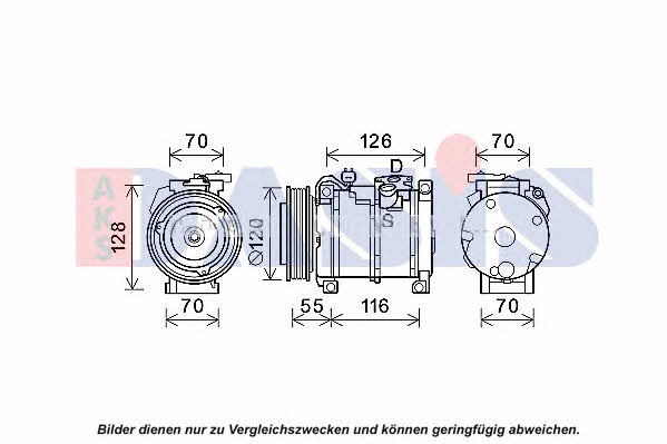 Dasis 852812N Compressor, air conditioning 852812N: Buy near me at 2407.PL in Poland at an Affordable price!