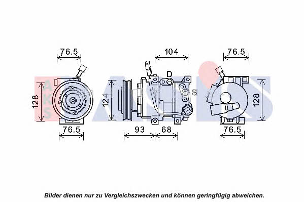 Dasis 852814N Compressor, air conditioning 852814N: Buy near me in Poland at 2407.PL - Good price!