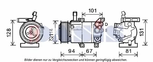 Dasis 852739N Compressor, air conditioning 852739N: Buy near me in Poland at 2407.PL - Good price!