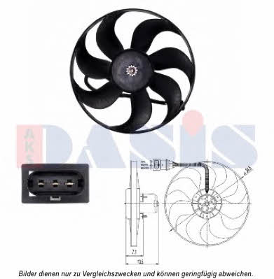 Dasis 488029N Hub, engine cooling fan wheel 488029N: Buy near me in Poland at 2407.PL - Good price!