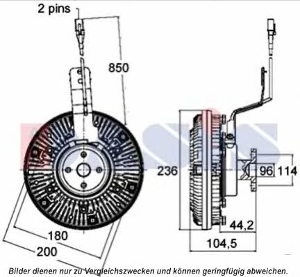 Dasis 268053N Viscous coupling assembly 268053N: Buy near me in Poland at 2407.PL - Good price!
