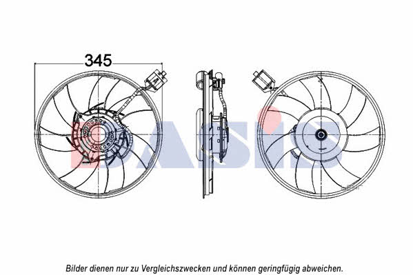 Dasis 158104N Hub, engine cooling fan wheel 158104N: Buy near me in Poland at 2407.PL - Good price!