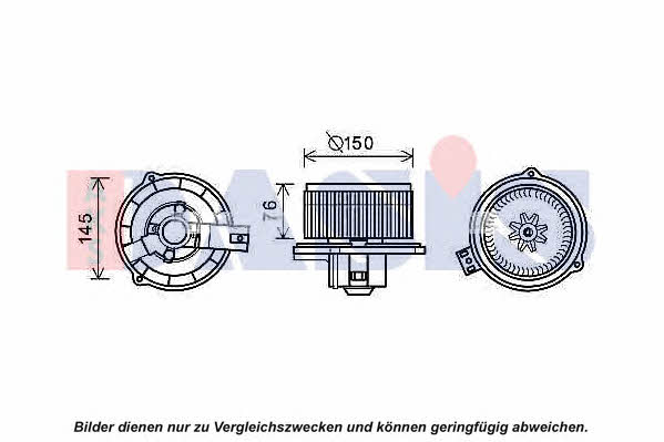 Dasis 518087N Fan assy - heater motor 518087N: Buy near me in Poland at 2407.PL - Good price!