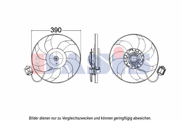 Dasis 158099N Вентилятор радиатора охлаждения 158099N: Отличная цена - Купить в Польше на 2407.PL!