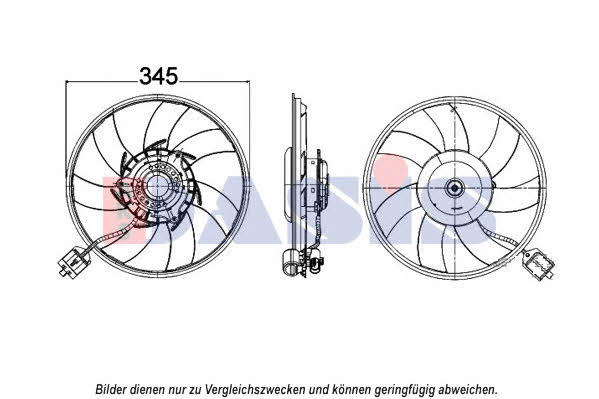 Dasis 158106N Hub, engine cooling fan wheel 158106N: Buy near me in Poland at 2407.PL - Good price!