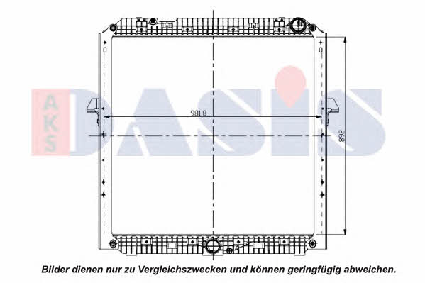 Dasis 130044N Radiator, engine cooling 130044N: Buy near me in Poland at 2407.PL - Good price!