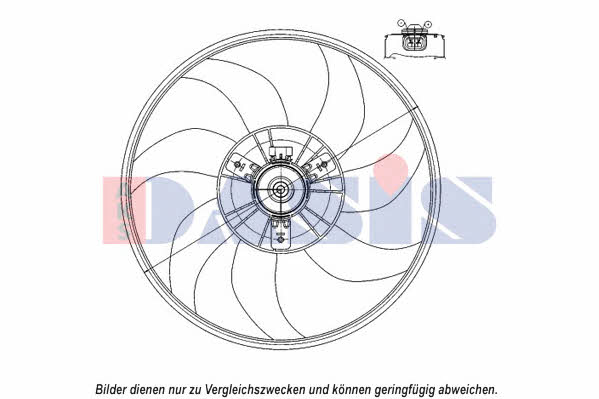 Dasis 158109N Hub, engine cooling fan wheel 158109N: Buy near me in Poland at 2407.PL - Good price!