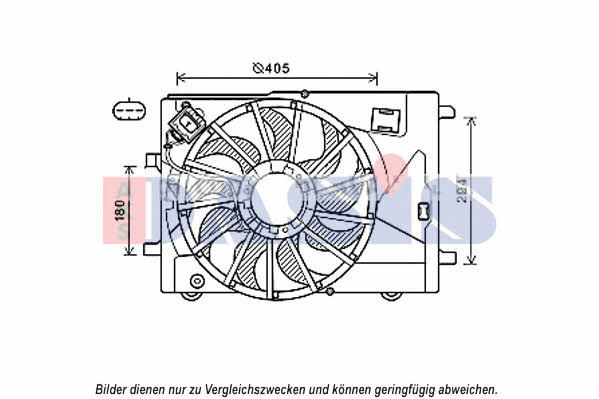 Dasis 528056N Вентилятор радиатора охлаждения 528056N: Отличная цена - Купить в Польше на 2407.PL!