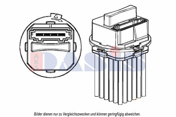 Dasis 700034N Fan motor resistor 700034N: Buy near me in Poland at 2407.PL - Good price!