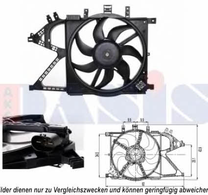 Dasis 158086N Hub, engine cooling fan wheel 158086N: Buy near me in Poland at 2407.PL - Good price!