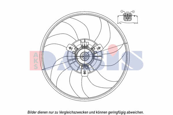 Dasis 158101N Hub, engine cooling fan wheel 158101N: Buy near me in Poland at 2407.PL - Good price!