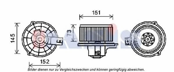 Dasis 518057N Fan assy - heater motor 518057N: Buy near me in Poland at 2407.PL - Good price!