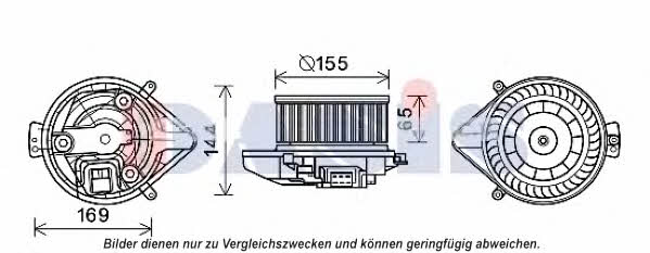 Dasis 730004N Fan assy - heater motor 730004N: Buy near me at 2407.PL in Poland at an Affordable price!