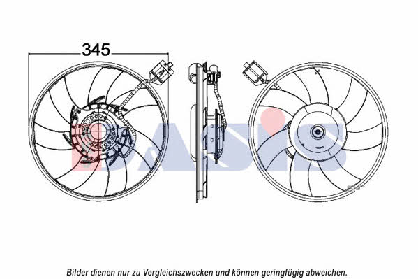 Dasis 158105N Вентилятор радиатора охлаждения 158105N: Отличная цена - Купить в Польше на 2407.PL!