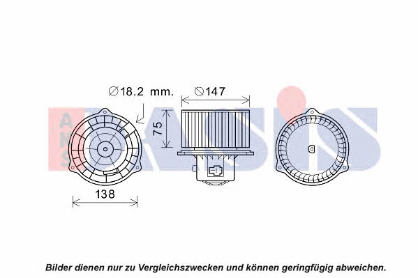 Dasis 518105N Fan assy - heater motor 518105N: Buy near me in Poland at 2407.PL - Good price!