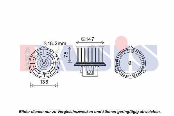 Dasis 518095N Fan assy - heater motor 518095N: Buy near me in Poland at 2407.PL - Good price!