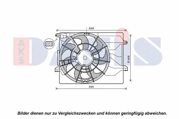 Dasis 518111N Вентилятор радиатора охлаждения 518111N: Отличная цена - Купить в Польше на 2407.PL!