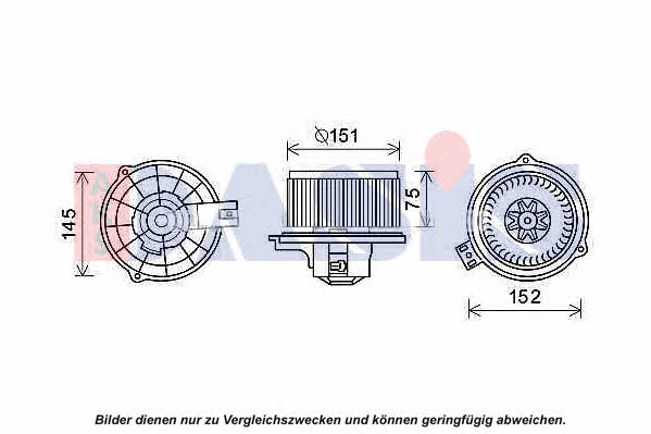 Dasis 870453N Cabin ventilation motor 870453N: Buy near me in Poland at 2407.PL - Good price!