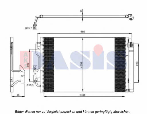 Dasis 052022N Радиатор кондиционера (Конденсатор) 052022N: Отличная цена - Купить в Польше на 2407.PL!