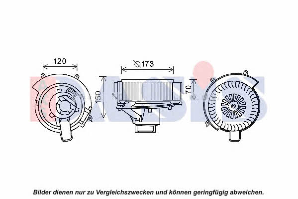 Dasis 158013N Fan assy - heater motor 158013N: Buy near me in Poland at 2407.PL - Good price!