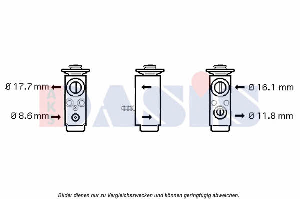 Dasis 840172N Air conditioner expansion valve 840172N: Buy near me in Poland at 2407.PL - Good price!