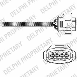Delphi ES20281-12B1 Lambda sensor ES2028112B1: Buy near me in Poland at 2407.PL - Good price!