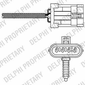 Delphi ES20299-12B1 Lambda sensor ES2029912B1: Buy near me in Poland at 2407.PL - Good price!