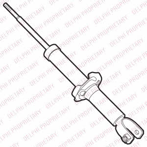 Delphi DG10123 Rear oil and gas suspension shock absorber DG10123: Buy near me in Poland at 2407.PL - Good price!