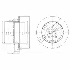 Delphi BG3912 Bremsscheibe hinten, unbelüftet BG3912: Kaufen Sie zu einem guten Preis in Polen bei 2407.PL!