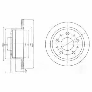 Delphi BG4062 Bremsscheibe hinten, unbelüftet BG4062: Kaufen Sie zu einem guten Preis in Polen bei 2407.PL!