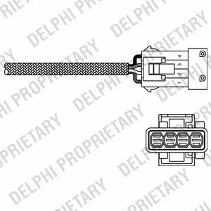 Delphi ES20230-12B1 Lambda sensor ES2023012B1: Buy near me in Poland at 2407.PL - Good price!
