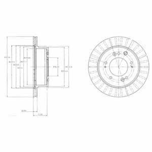 Delphi BG4331 Hintere belüftete Bremsscheibe BG4331: Kaufen Sie zu einem guten Preis in Polen bei 2407.PL!