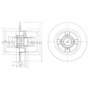 Delphi BG9029RS Тормозной диск задний невентилируемый BG9029RS: Отличная цена - Купить в Польше на 2407.PL!